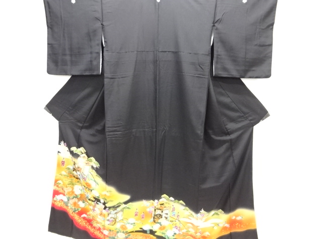 JAPANESE KIMONO / TOMESODE / CARRIAGE / ARTIST WORK